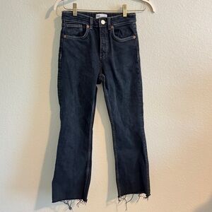 Zara Dark Wash Straight Leg Jean size US 27 EUC